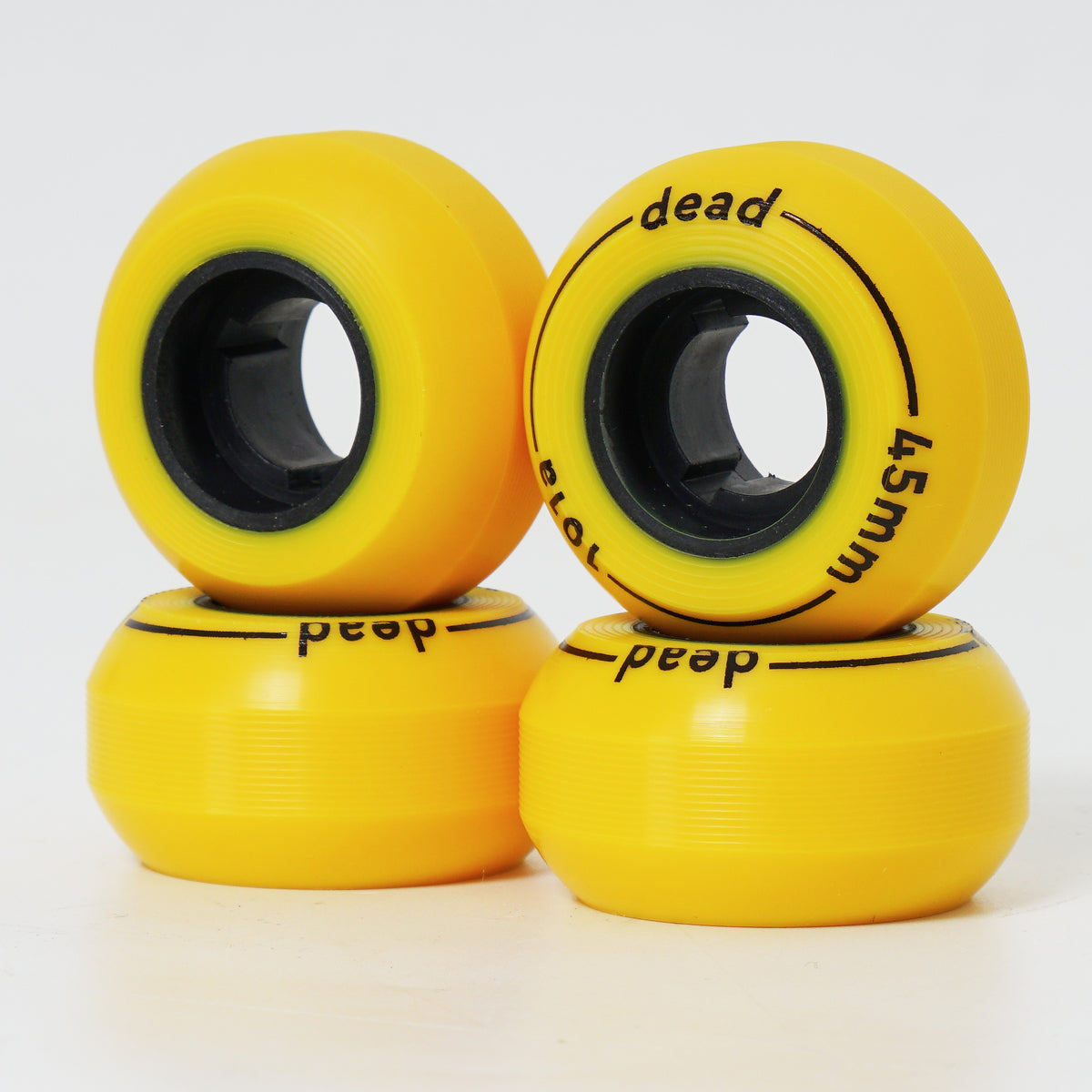 Dead Yellow 45mm Anti Rocker Wheels
