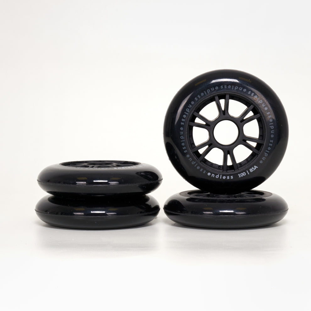 Endless 100mm / 85a Wheels - Black – Loco Skates
