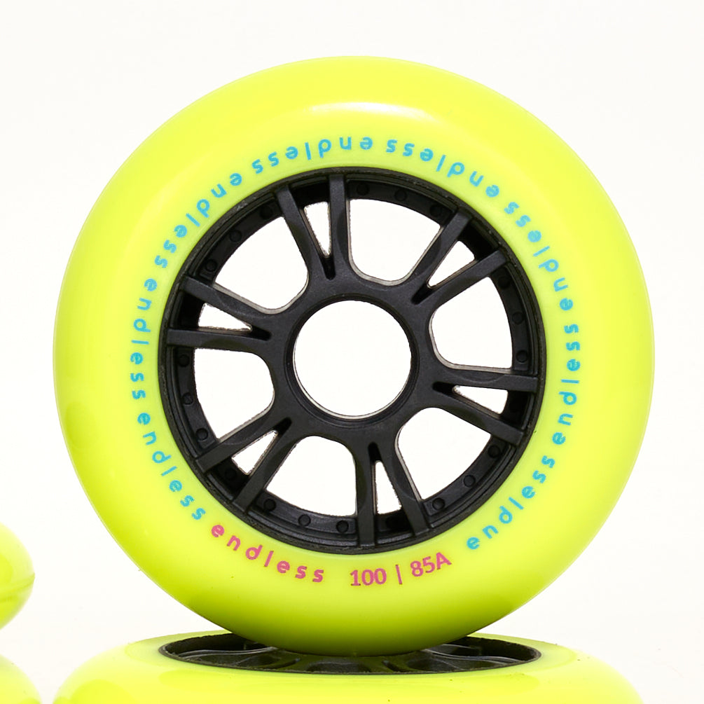 Endless 100mm / 85a Wheels - Yellow