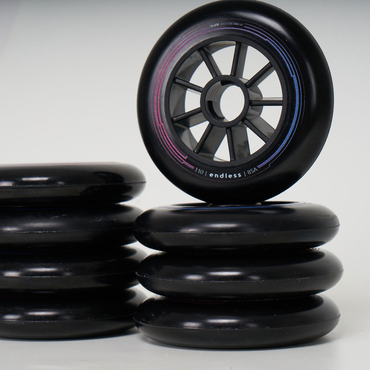 Endless X MPC Wheels 110mm / 85a - Black (8 Pack)