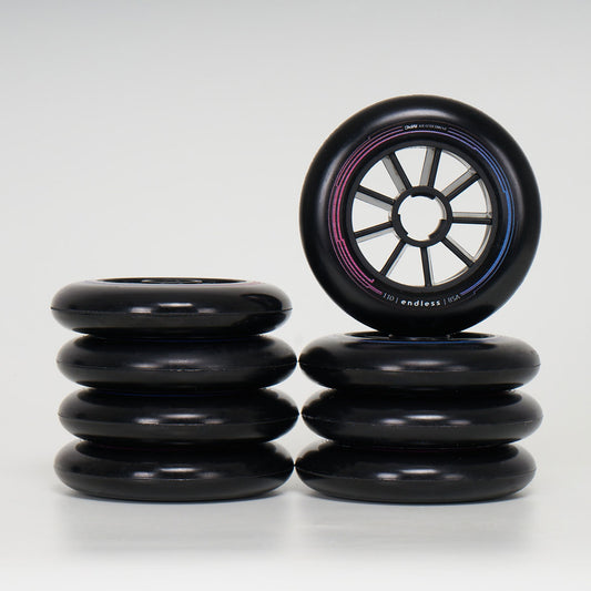 Endless X MPC Wheels 110mm / 85a - Black (8 Pack)