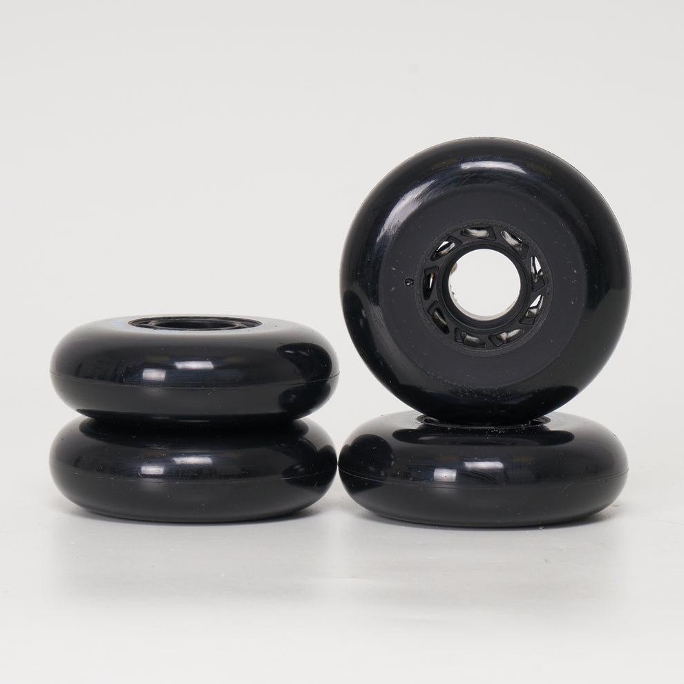 Endless 76mm Wheels - Black (Set of 4) – Loco Skates