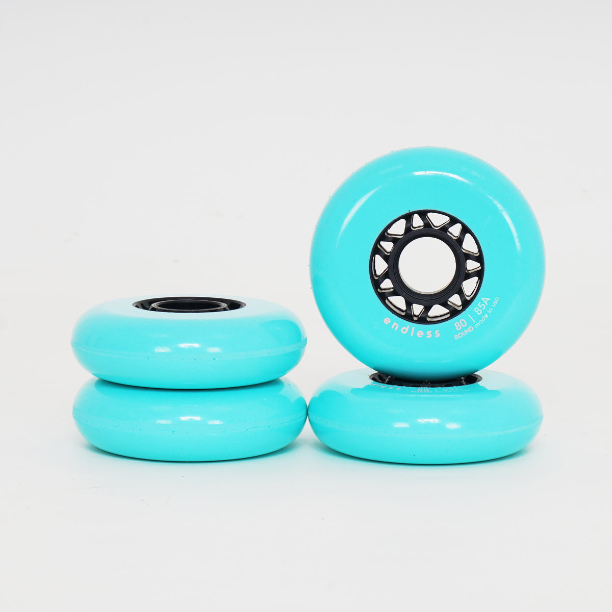 Endless 80mm / 85a Round Wheels - Miami Blue