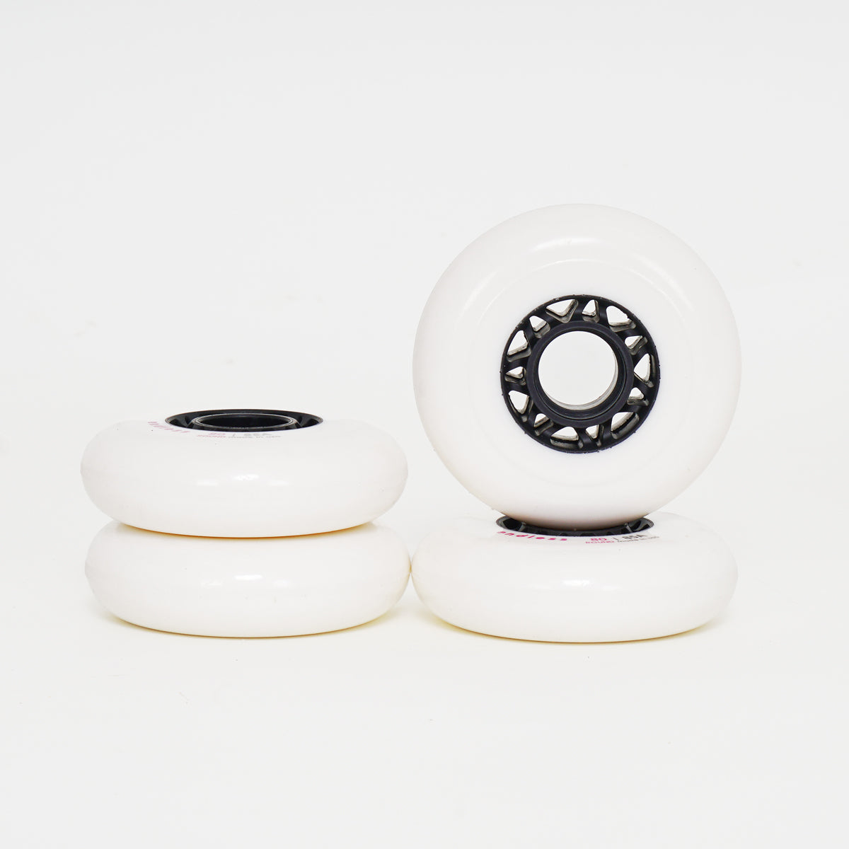 Endless 80mm / 85a Round Wheels - White