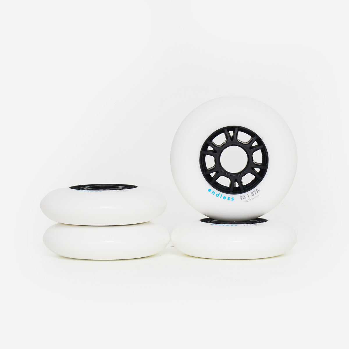 Endless 90mm / 87a Wheels - White