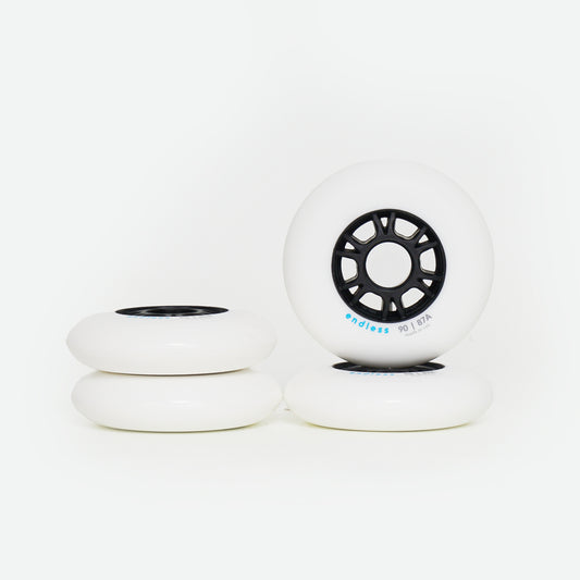 Endless 90mm / 87a Wheels - White