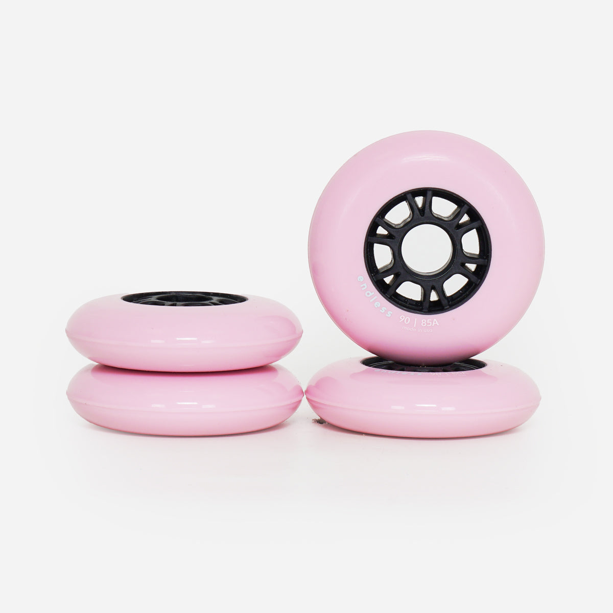 Endless 90mm / 85a Wheels - Soft Pink