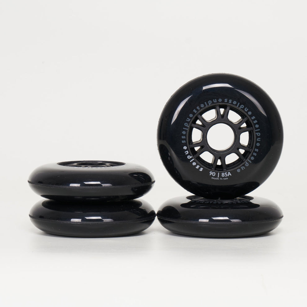 Endless 90mm / 85a Wheels - Black – Loco Skates