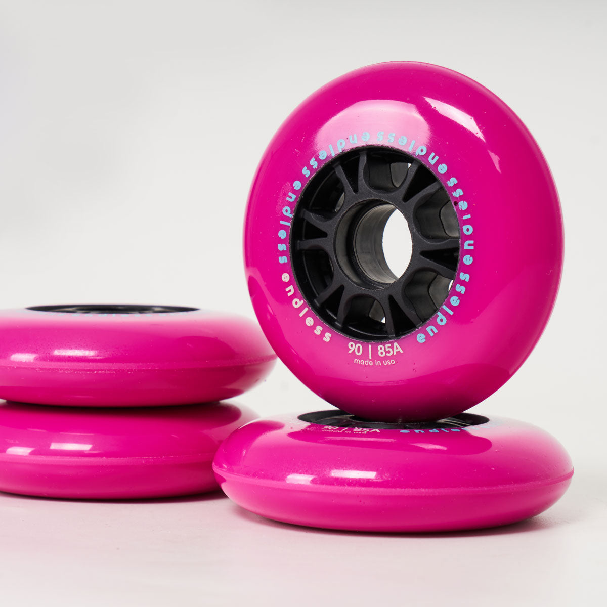 Endless 90mm / 85a Wheels - Neon Pink