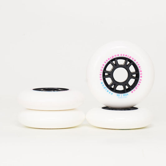 Endless 90mm / 85a Wheels - White