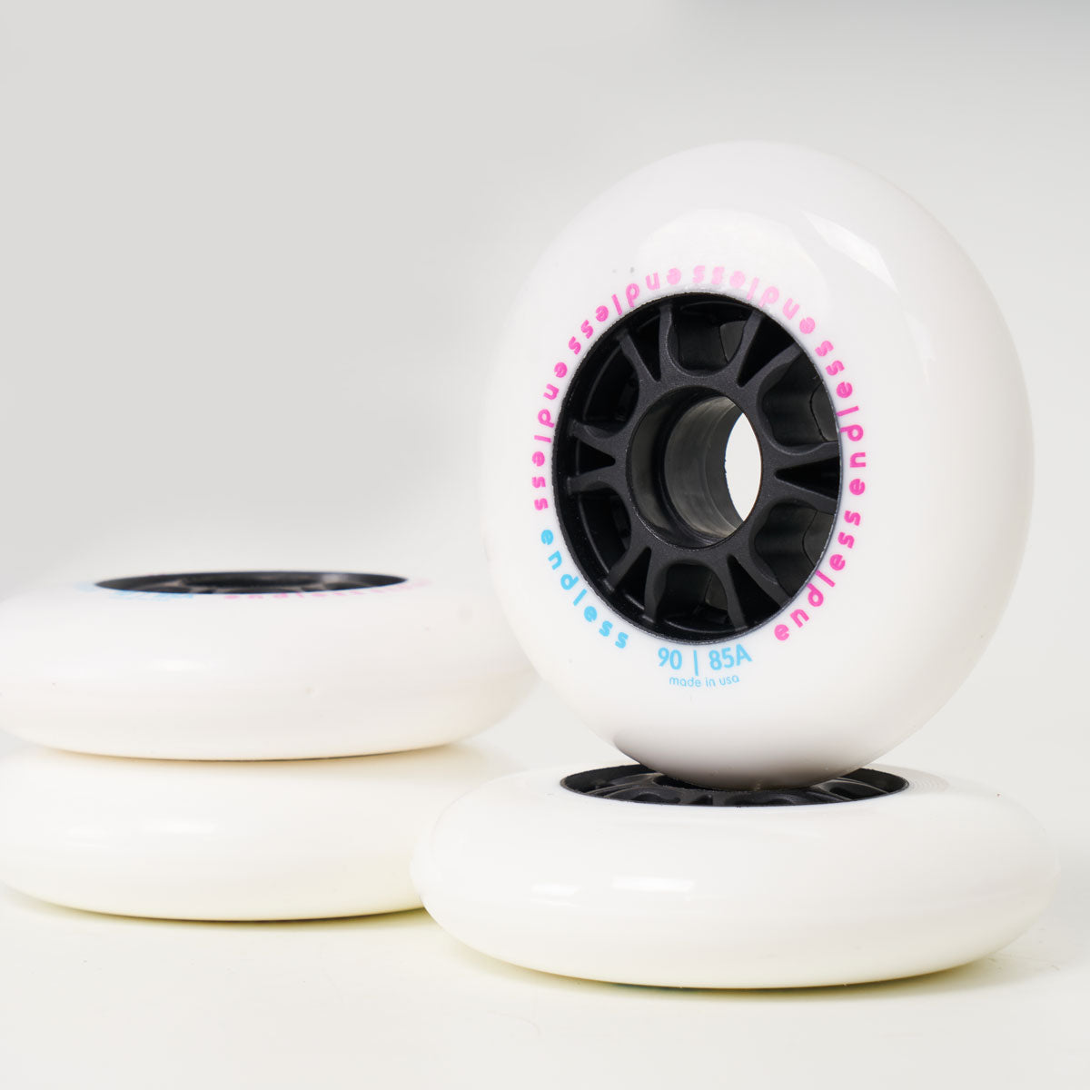 Endless 90mm / 85a Wheels - White