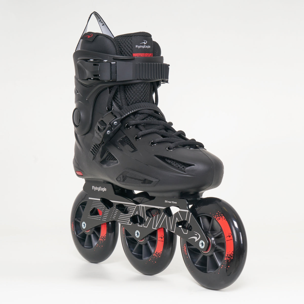 Flying Eagle Avian 3-Wheel Inline Skates - Black