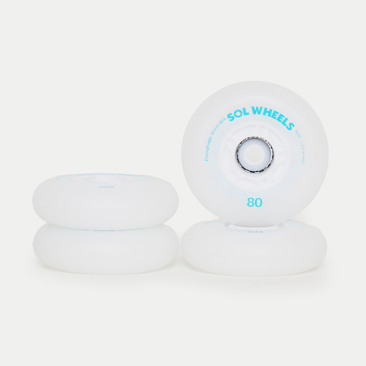 Flying Eagle SOL - Blue LED Light Up Wheels (4-set)