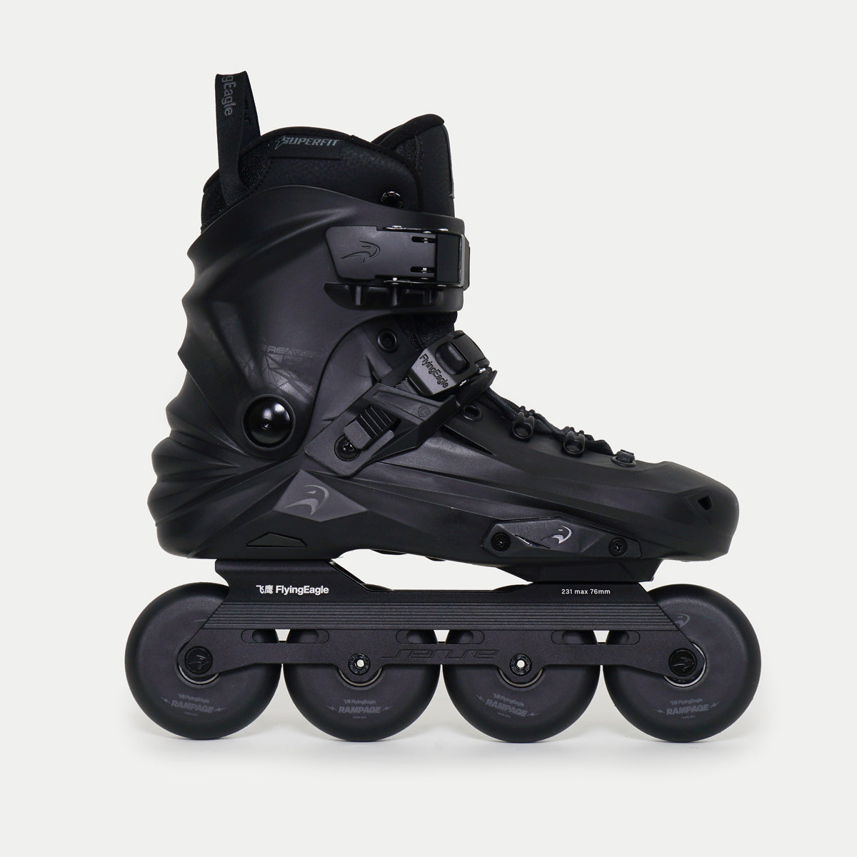 Flying Eagle Reaver PRO (X7) Freestyle Inline Skates - Black - 2027 (76|80)