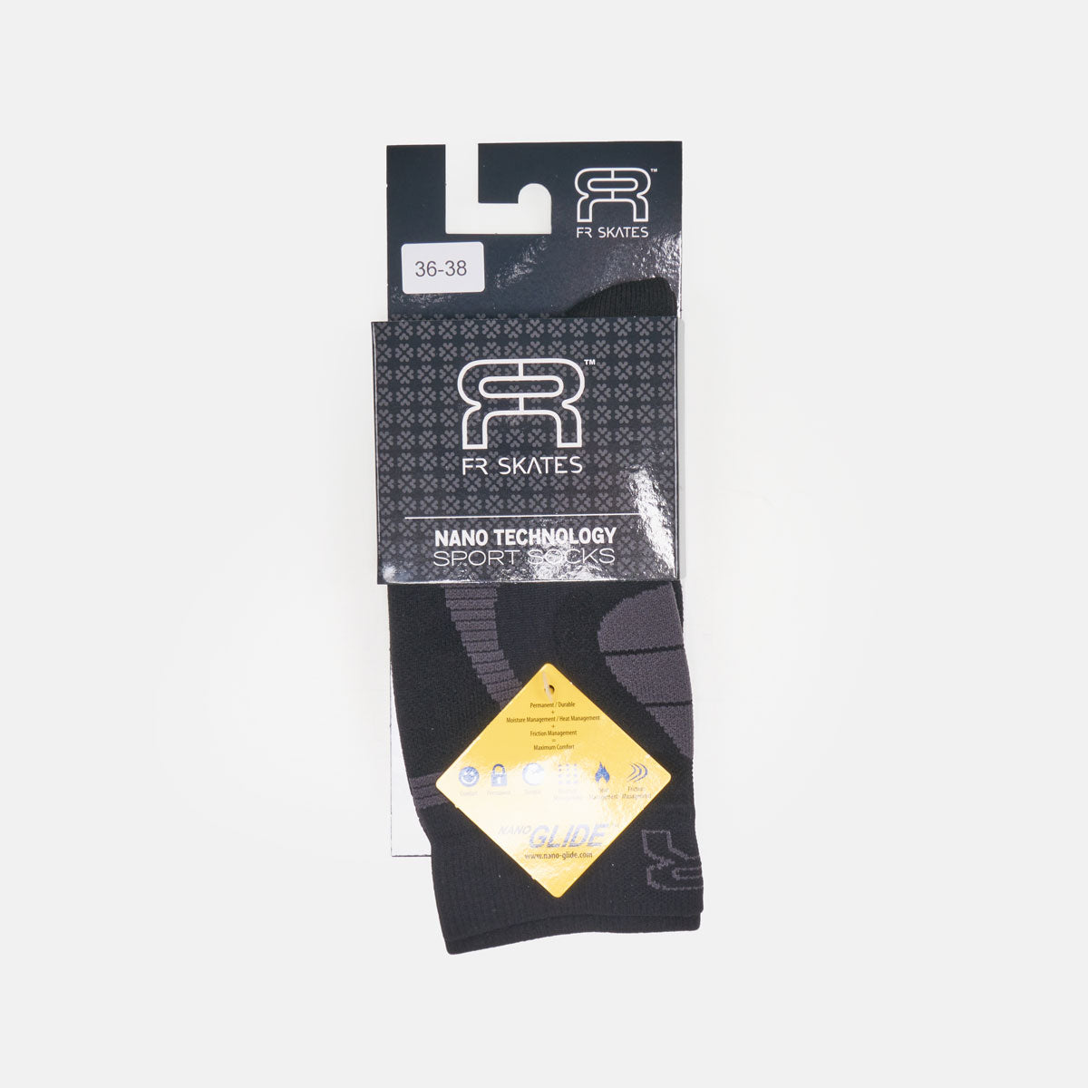 FR Nano Sports sock - Black / Grey