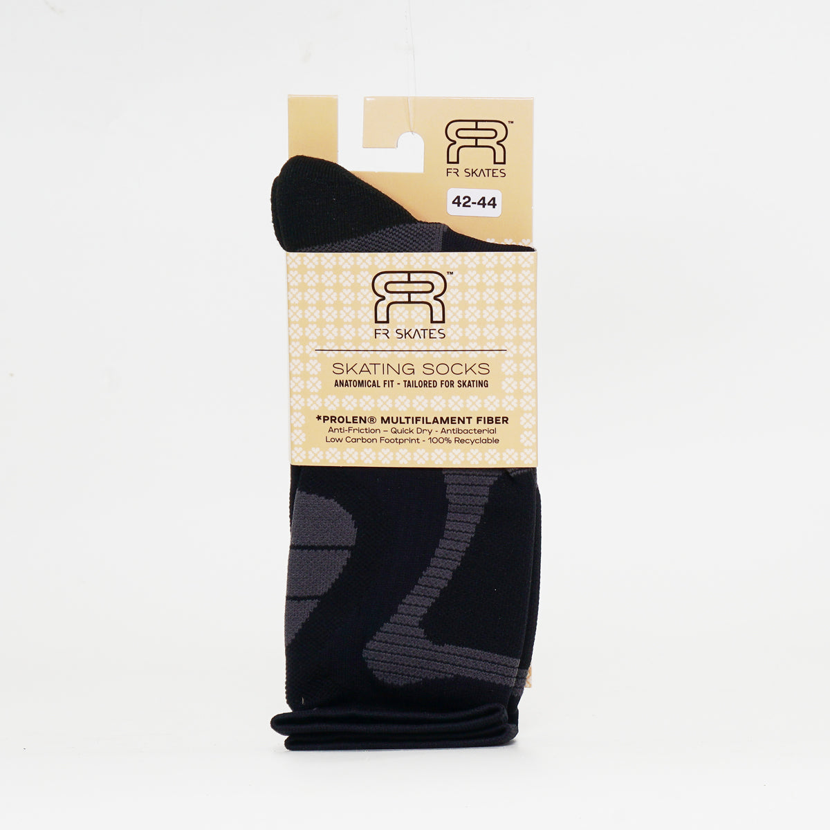 FR Skating Socks — Black / Grey