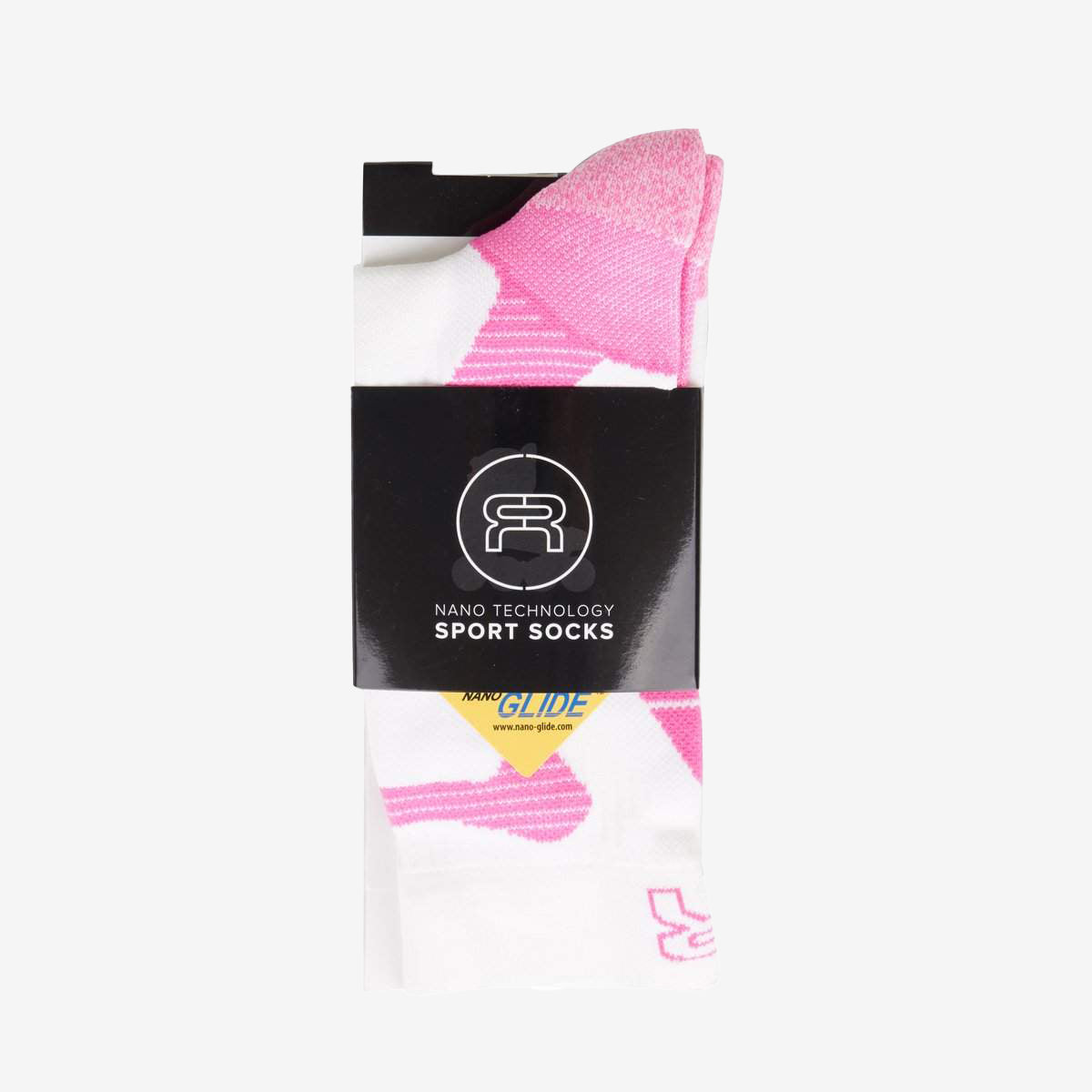 FR Nano Sports sock - White / Pink - Loco Skates