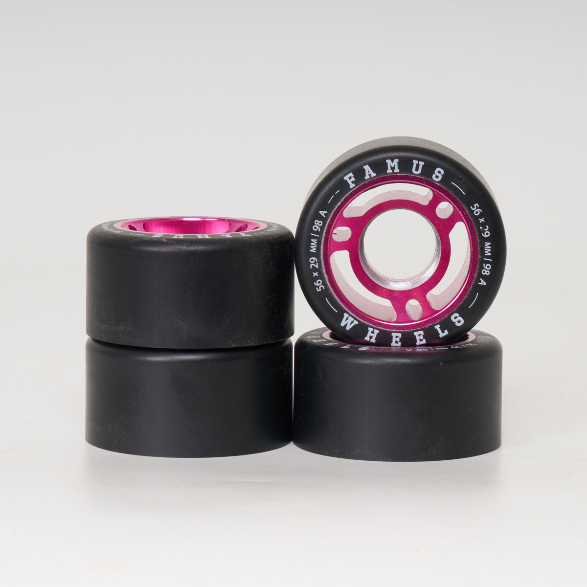 Famus Metal Core 56mm/98a Wheels - Pink