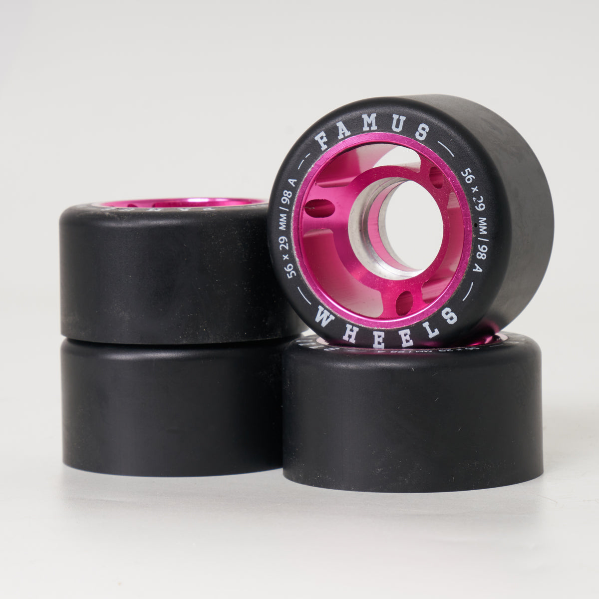 Famus Metal Core 56mm/98a Wheels - Pink