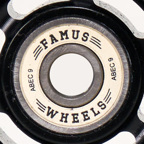 Famus Metal Core 60mm 92a White Wheels - Inc. Bearings (Singles)
