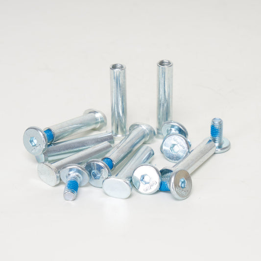 Fifty- 50 Axles for Prime and Balance 2 Frames - Replacement Bolts - Silver