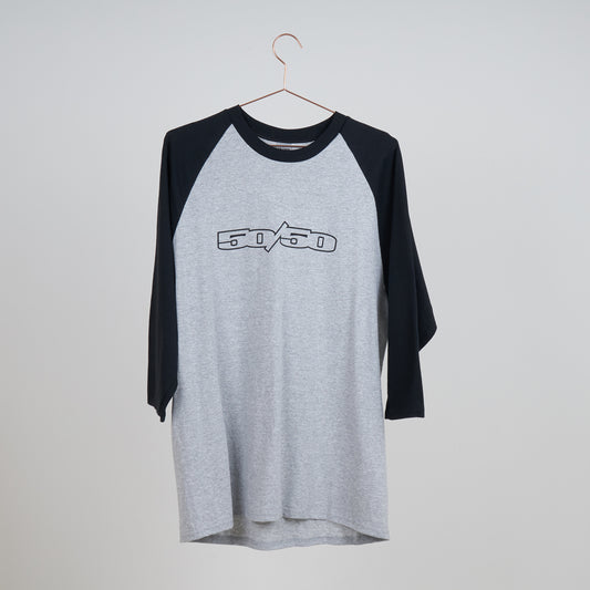 Fifty-50 3/4 Length T-Shirt - Grey