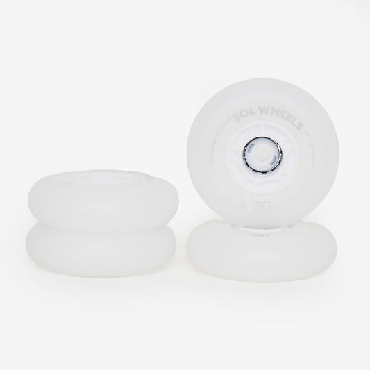 Flying Eagle SOL - White LED Light Up Wheels (4-set)