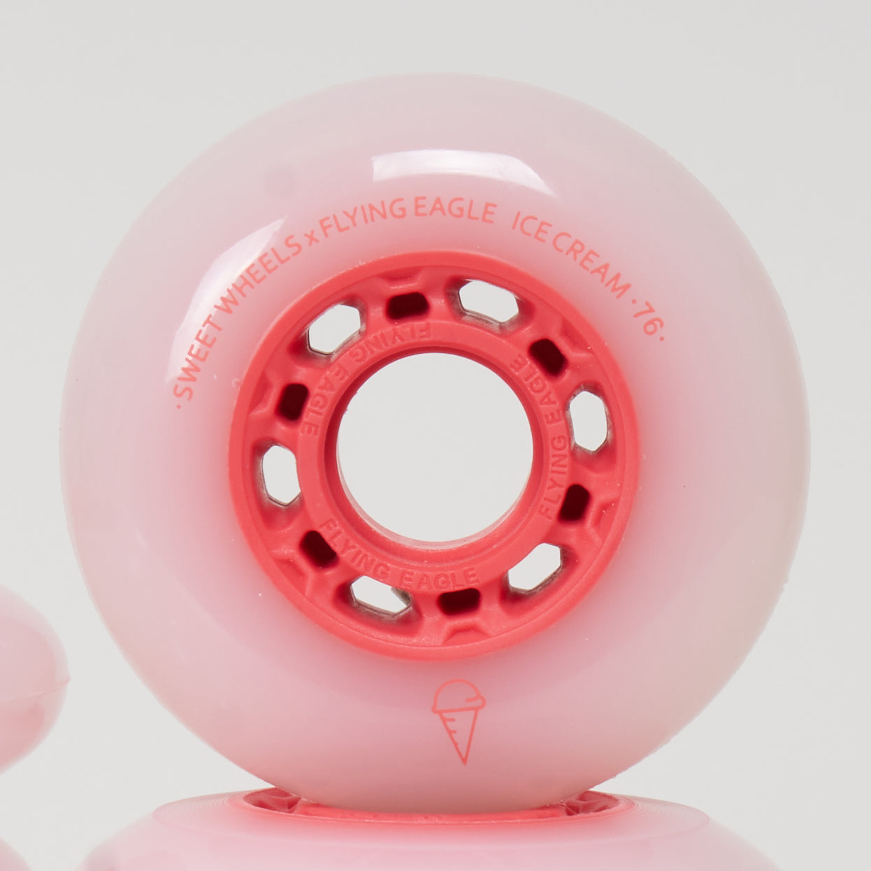 Flying Eagle Ice Cream 76mm Wheels - Red