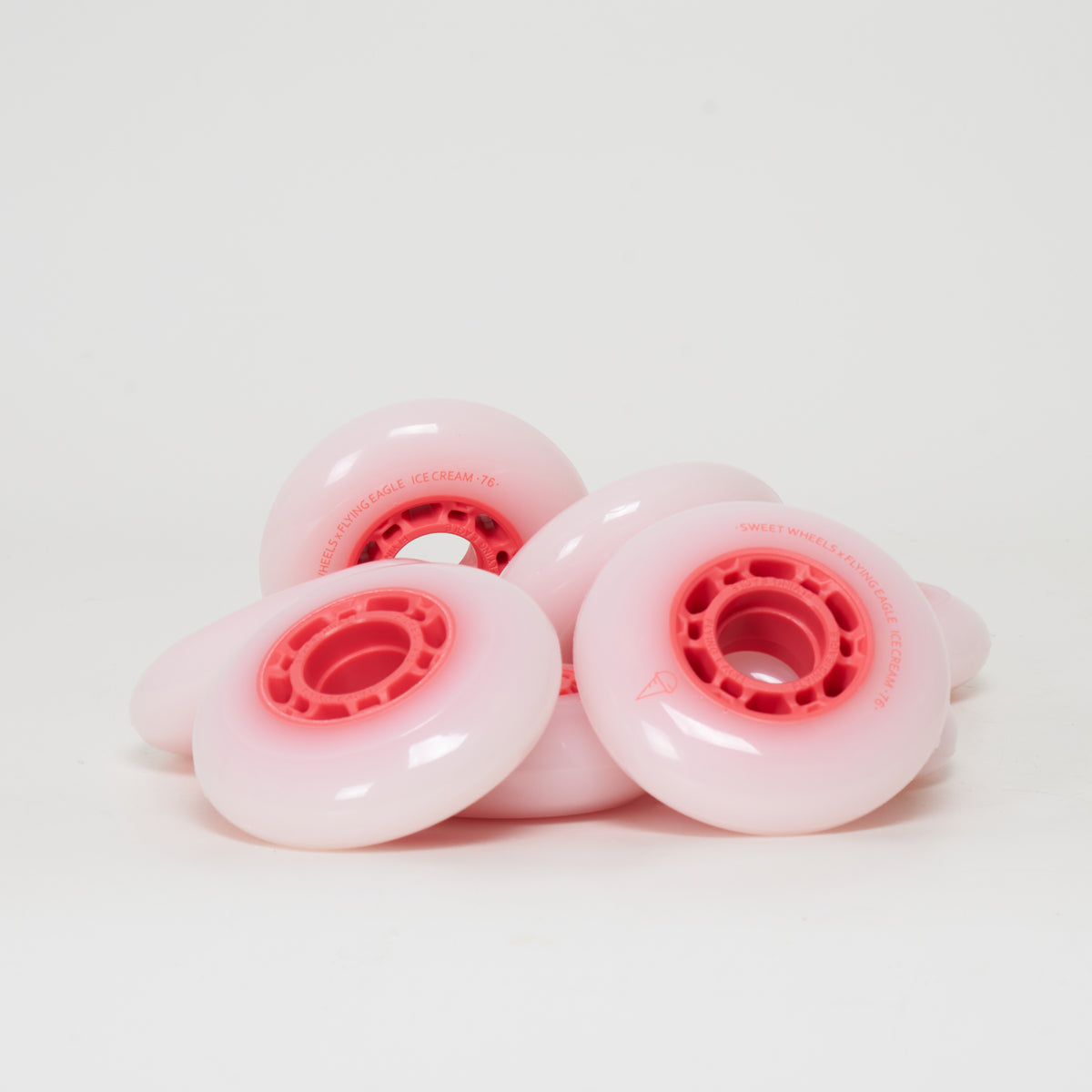 Flying Eagle Ice Cream 76mm Wheels - Red