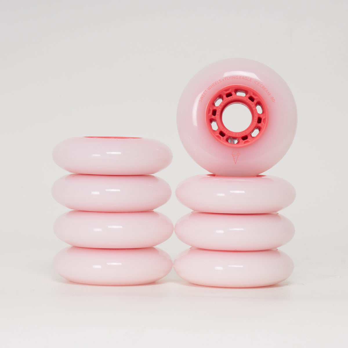 Flying Eagle Ice Cream 80mm Wheels - Red
