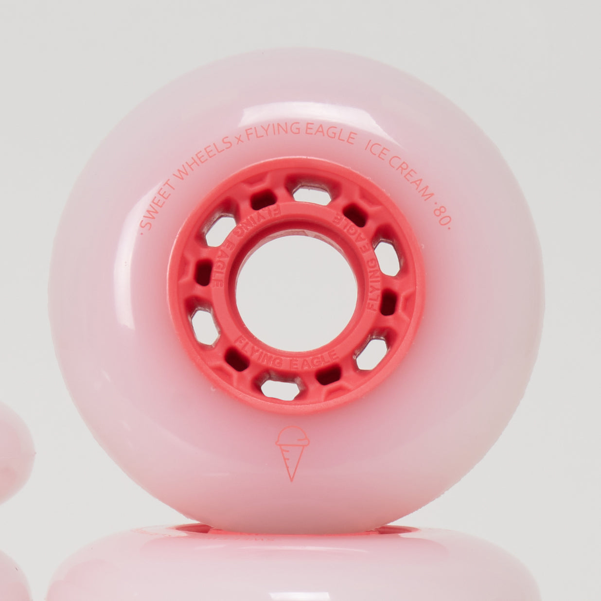 Flying Eagle Ice Cream 80mm Wheels - Red