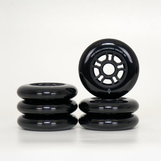 Flying Eagle Crocanti 100mm Wheels - Black (6-Set)