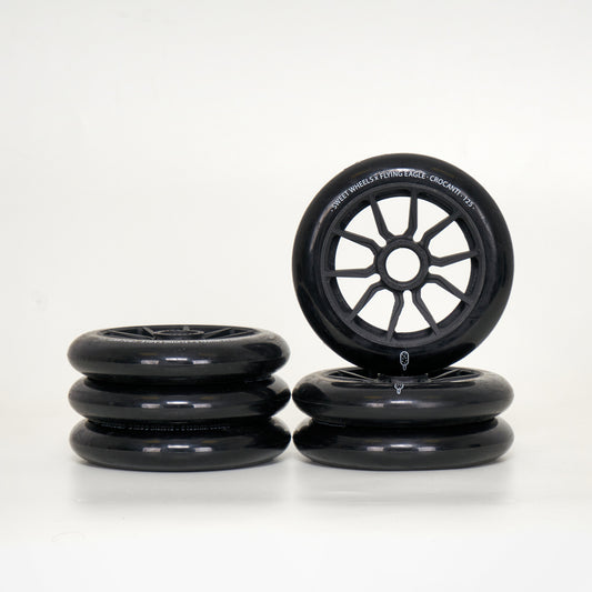 Flying Eagle Crocanti 125mm Wheels - Black (6-Set)
