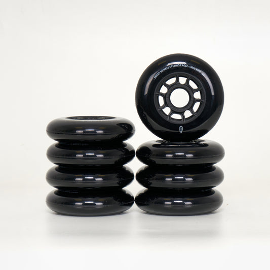 Flying Eagle Crocanti 90mm Wheels - Black (8-Set)
