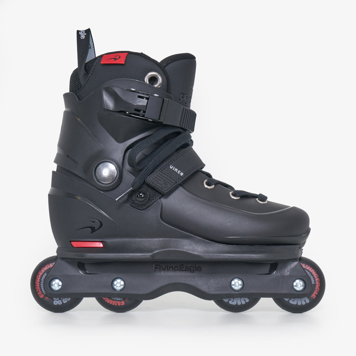 Flying Eagle Vireo - Kids Adjustable Aggressive Inline Skates - Black