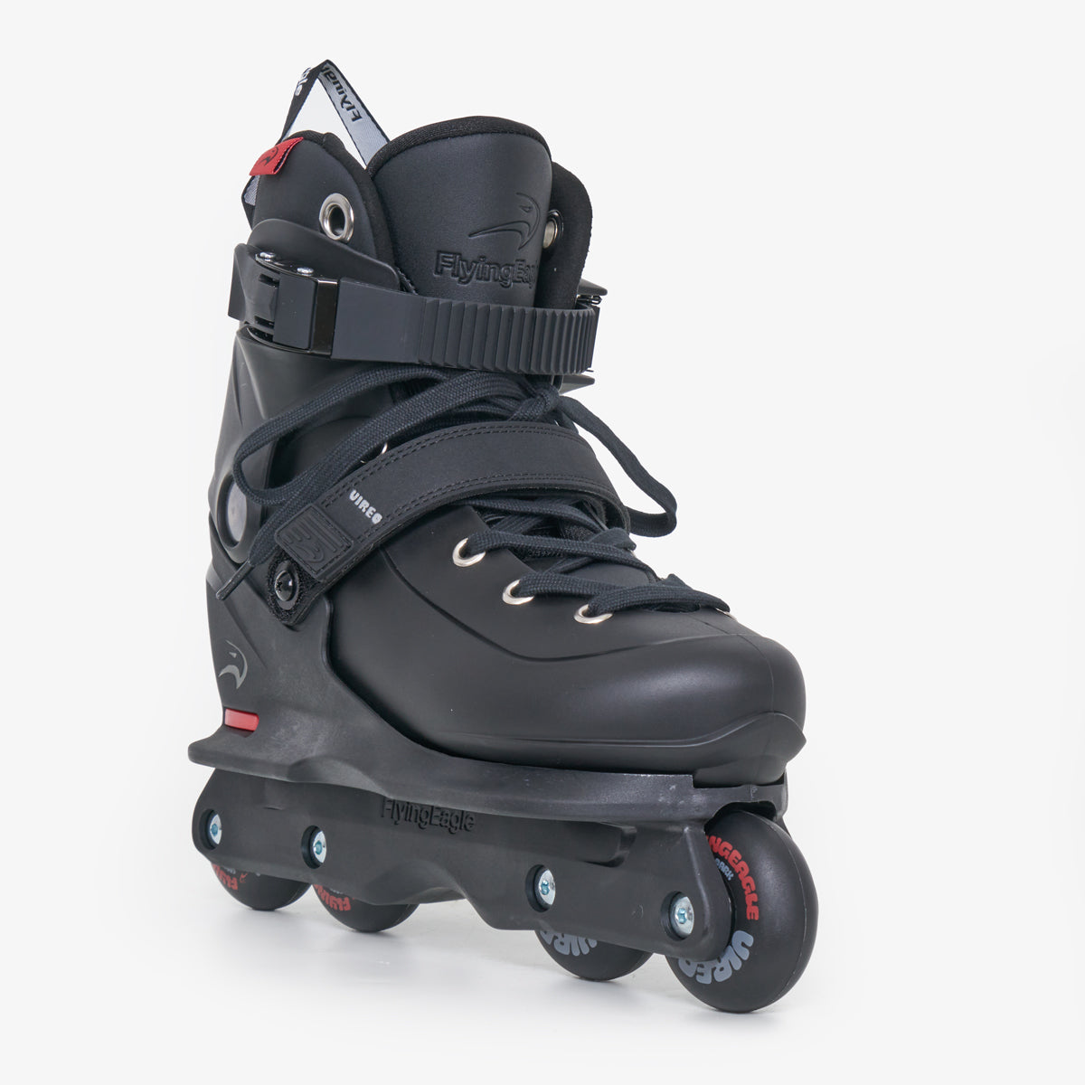 Flying Eagle Vireo - Kids Adjustable Aggressive Inline Skates - Black