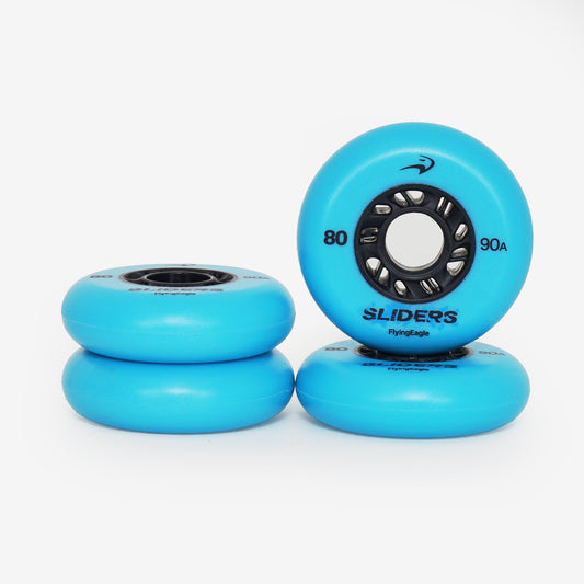 Flying Eagle Blue Slide Wheels - (4-set)