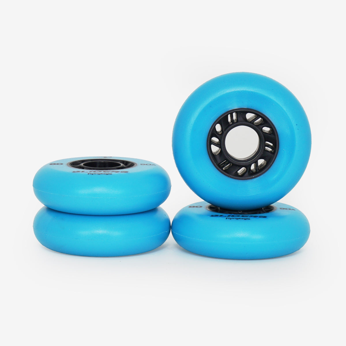 Flying Eagle Blue Slide Wheels - (4-set)