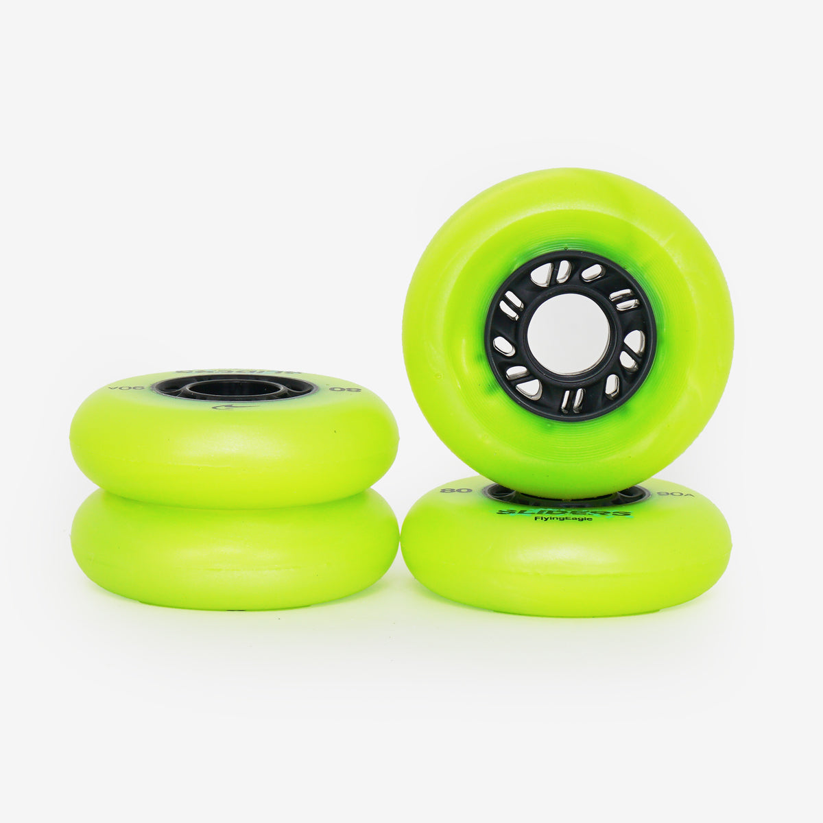 Flying Eagle Green Slide Wheels - (4-set)