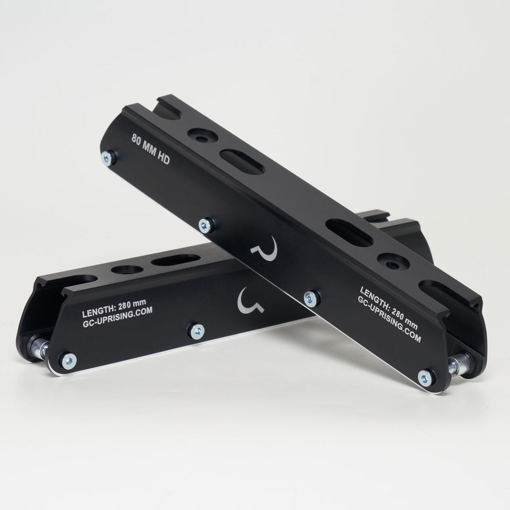 Ground Control 80mm HD UFS Frames Matt Black Loco Skates