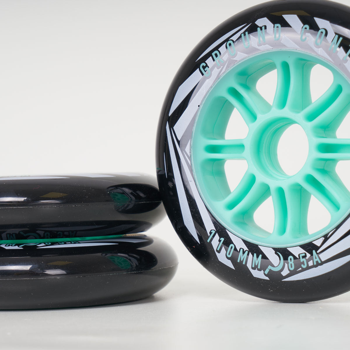 Ground Control Psych FSK 110mm Black Wheels  - 3 Pack