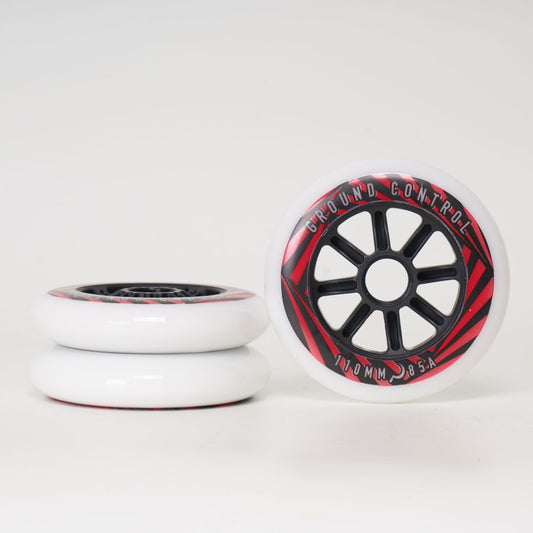 Ground Control Psych FSK 110mm Red Wheels  - 3 Pack