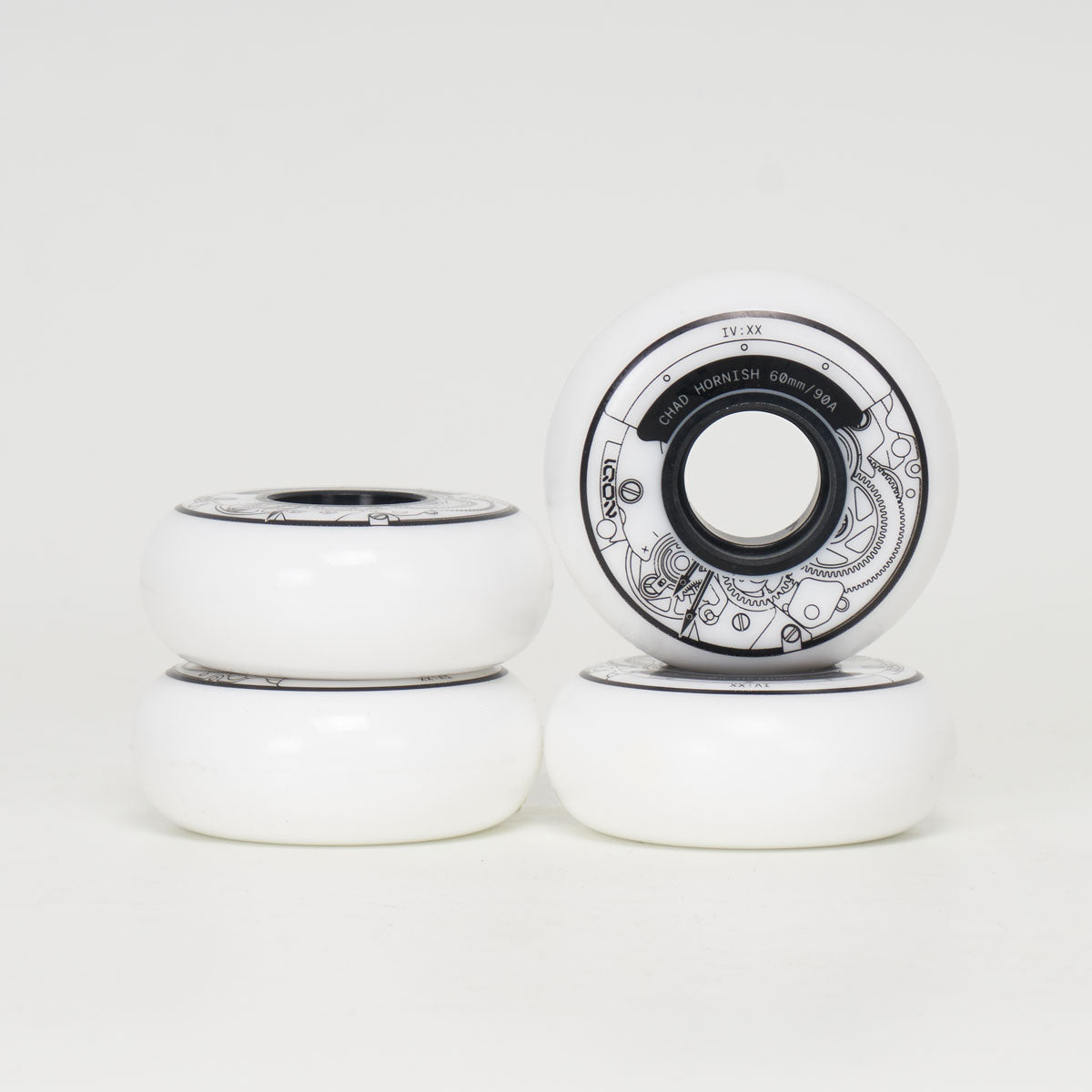 Iqon Chad Hornish Pro 60mm/90a Wheels - White