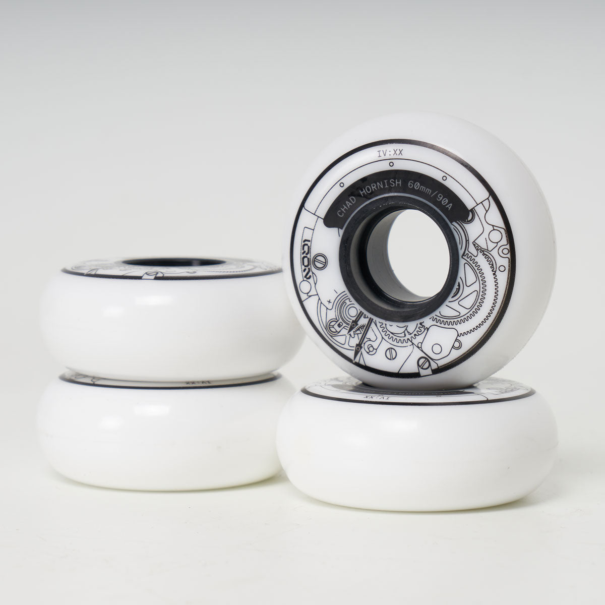 Iqon Chad Hornish Pro 60mm/90a Wheels - White