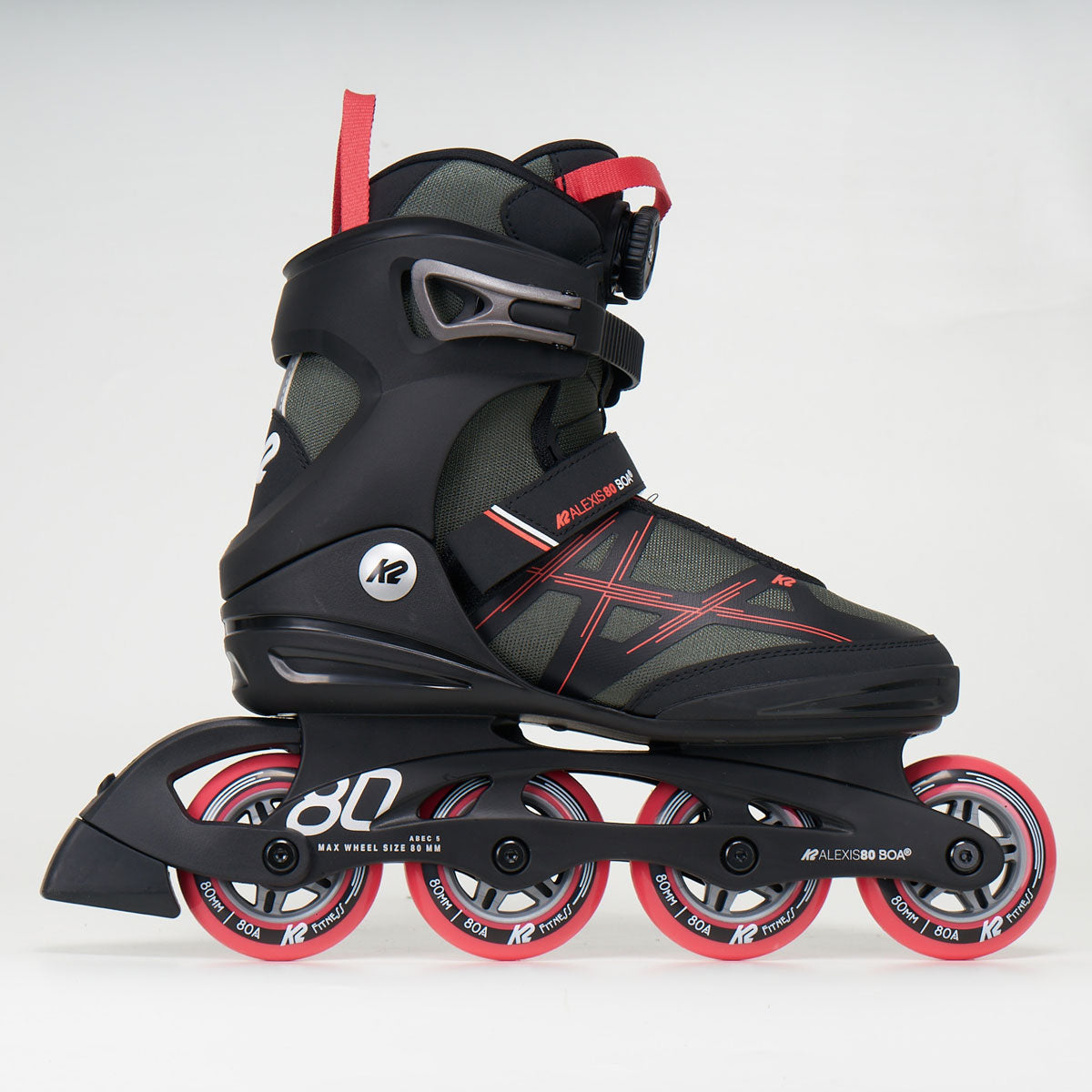 K2 Alexis 80 Boa Skates - Black / pink