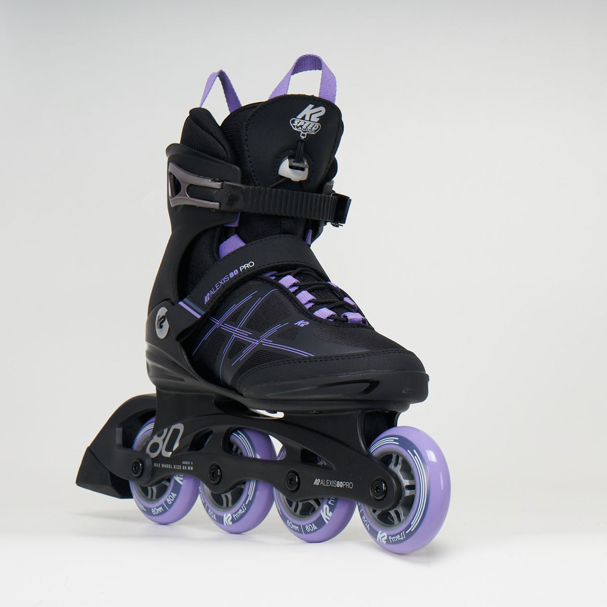 K2 Alexis 80 Pro Skates - Black / Lavender