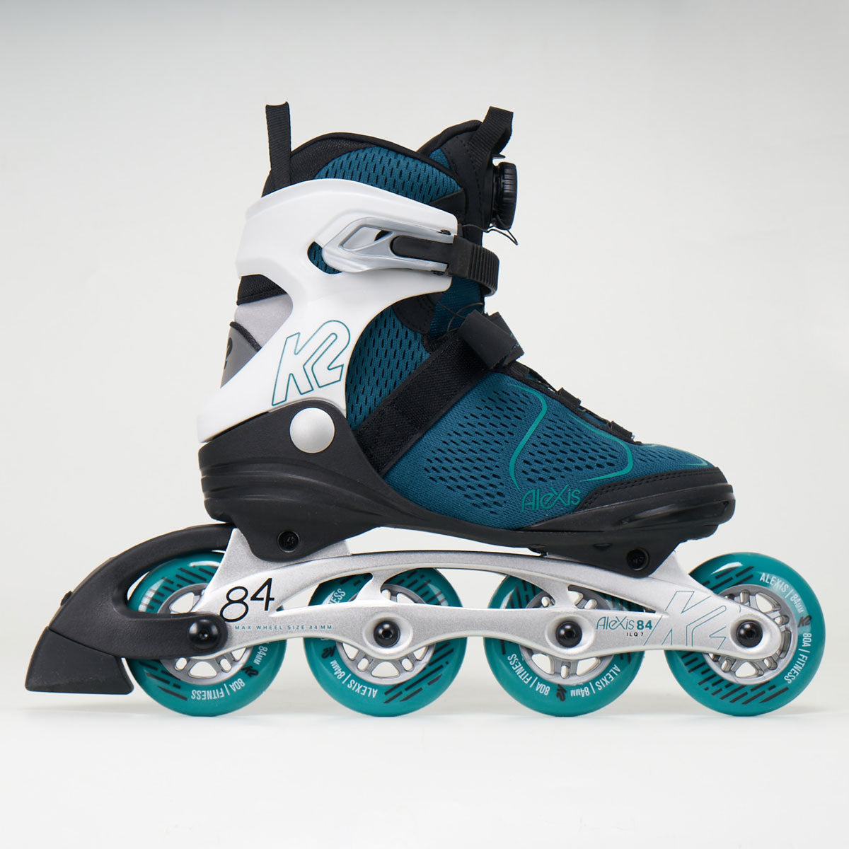 K2 Alexis 84 Boa Woman's Inline Skates - Teal / White