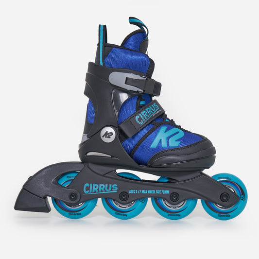 K2 Cirrus Boys Adjustable Kids Inline Skates - Blue
