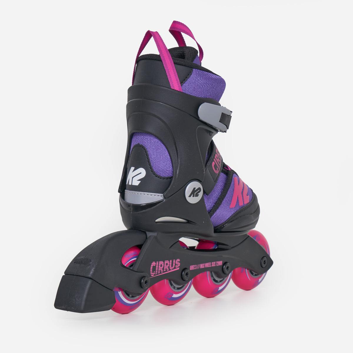 K2 Cirrus Girls Adjustable Kids Inline Skates - Purple / Pink