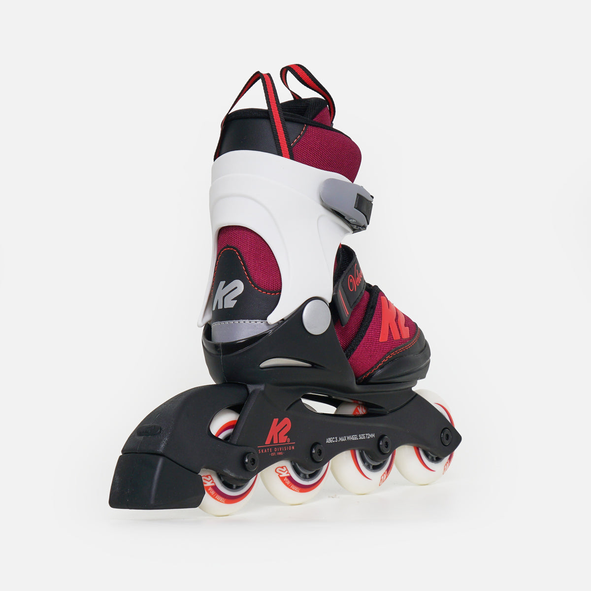 K2 Velocity Girls Adjustable Kids Inline Skates - Red